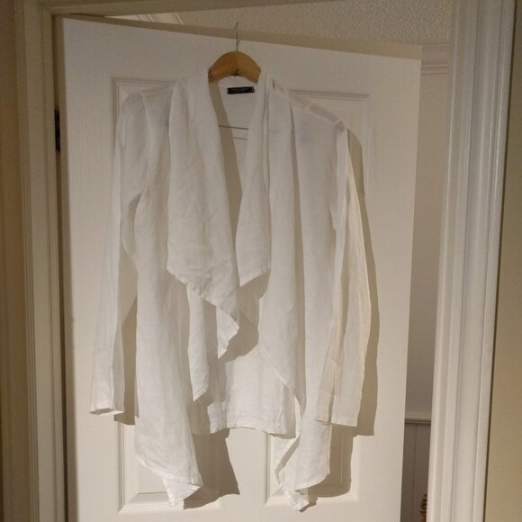 White Linen Italian Jacket - Picture 1 of 4